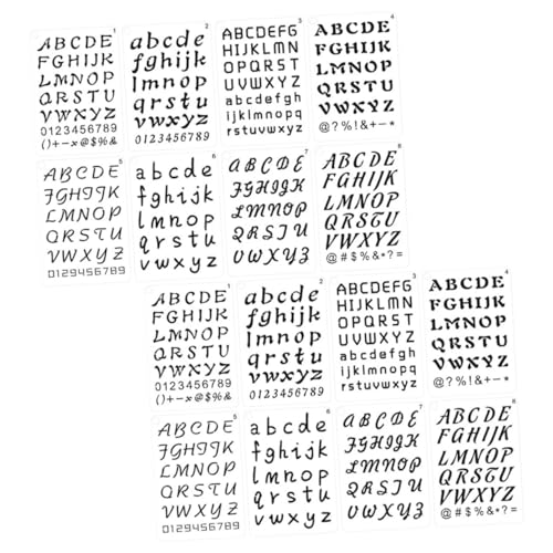 Gadpiparty 24 Blatt Alphanumerische Vorlage wiederverwendbar Buchstabenschablonen zum Malen Zeichnung für Buchstabenschablone zum Malen Buchstaben-Zahlen-Schablonen pet0.25mm Gadpiparty 24 Blatt Alphanumerische Vorlage wiederverwendbar Buchstabenschablonen zum Malen Zeichnung für Buchstabenschablone zum Malen Buchstaben-Zahlen-Schablonen pet0.25mm von Gadpiparty