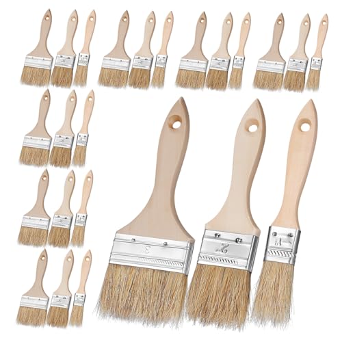 Gadpiparty Pinsel mit Holzgriff 24 Stück Malpinsel Backpinsel Grillpinsel Chippinsel Reinigungspinsel Ölpinsel Gadpiparty Pinsel mit Holzgriff 24 Stück Malpinsel Backpinsel Grillpinsel Chippinsel Reinigungspinsel Ölpinsel von Gadpiparty