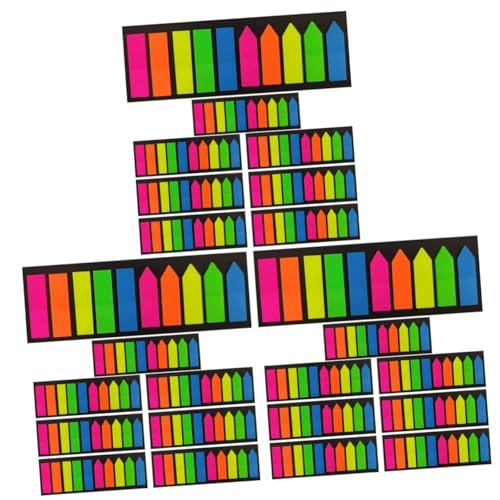 Gadpiparty 24 Sätze Haftnotizen Farbige Seitenmarker für Notizen Lesezeichen und Bürobedarf Selbstklebende Annotationen für Schule Büro und Zuhause von Gadpiparty