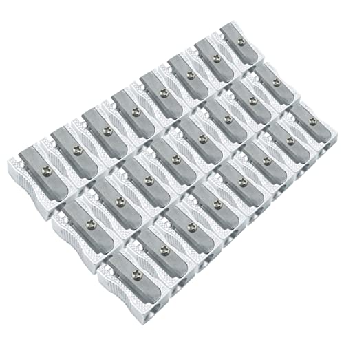 Gadpiparty 24 Stück Bleistiftspitzer aus Aluminiumlegierung Bulk-Bleistiftspitzer Bedienungsanleitung für einen Bleistiftspitzer Student Anspitzer schulbedarf groß Bleistift Silber Gadpiparty 24 Stück Bleistiftspitzer aus Aluminiumlegierung Bulk-Bleistiftspitzer Bedienungsanleitung für einen Bleistiftspitzer Student Anspitzer schulbedarf groß Bleistift Silber von Gadpiparty