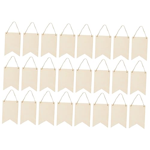 Gadpiparty 24 Stück Holz Tags Blanko Dekoration für Hochzeiten Geburtstagsfeiern Diy Bastelprojekte Langlebiges Holz für Kreative Gestaltung und Persönliche Deko von Gadpiparty