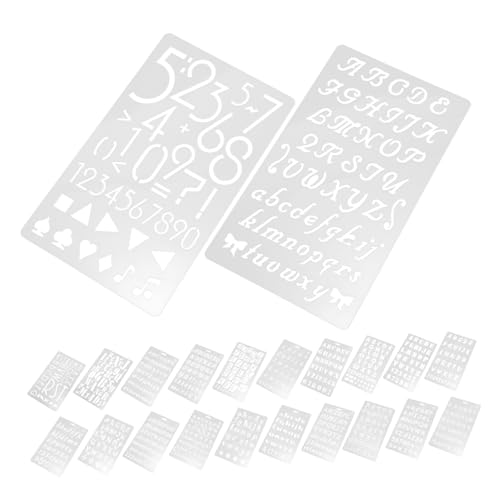Gadpiparty 24 Stück Malvorlage Buchstabenschablonen Groß Zahlen Basteln Schablonen Wände Hohle Vorlagen Buchstabenschablone Des Alphabets Alphabet-malschablone Für Brief Vinyl Kind Plastik von Gadpiparty