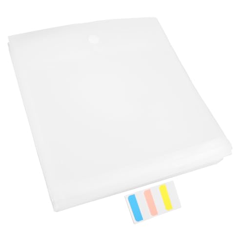 Gadpiparty 24 Stück Teiliges Binder Taschen mit Deckel und Klettband Robuste Kunststoff-ordner mit Etikettenaufklebern Vielseitige Papieraufbewahrungstaschen für Scrapbooking Karton von Gadpiparty