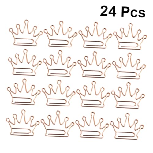Gadpiparty 24 Stück Teiliges Roségold Kronen Büroklammern aus Robustem Metall Kreative Lesezeichen und Papierhalter Starke Klemmkraft als Partygeschenk für Büro Schule Home Office Verwendung Gadpiparty 24 Stück Teiliges Roségold Kronen Büroklammern aus Robustem Metall Kreative Lesezeichen und Papierhalter Starke Klemmkraft als Partygeschenk für Büro Schule Home Office Verwendung von Gadpiparty