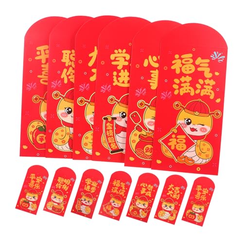 Gadpiparty 24 Stück Teiliges Rote Umschläge Jahr der Schlange Chinesische Neujahrsumschläge mit Glückssymbolen Vielseitig für Hochzeiten Geburtstage Feste Traditionelle Dekorative Gadpiparty 24 Stück Teiliges Rote Umschläge Jahr der Schlange Chinesische Neujahrsumschläge mit Glückssymbolen Vielseitig für Hochzeiten Geburtstage Feste Traditionelle Dekorative von Gadpiparty