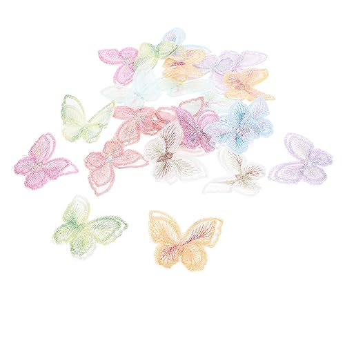 Gadpiparty 24 Stück Teiliges Schmetterlings Haarclips Gestickte Diy Patches für Kreative Bastelprojekte Bunte Applikationen für Haarschmuck und Dekoration Gadpiparty 24 Stück Teiliges Schmetterlings Haarclips Gestickte Diy Patches für Kreative Bastelprojekte Bunte Applikationen für Haarschmuck und Dekoration von Gadpiparty