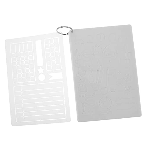 Gadpiparty 24 Stück Vorlagen Teiliges Wiederverwendbare Malschablonen für Scrapbooking DIY Projekte Journaling und Bastelarbeiten Langlebig und Geruchsneutral von Gadpiparty