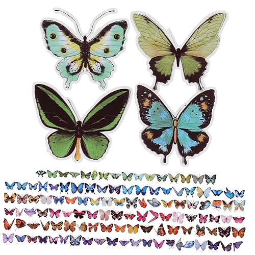 Gadpiparty 240 Stück Ästhetische Schmetterling Aufkleber Dekorative Planer Aufkleber für Diy Scrapbooking Handwerksprojekte und Journaling Gemischter Stil von Gadpiparty