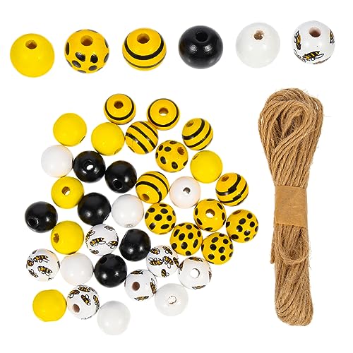 Gadpiparty 240 Stück Holzperlen im Bienen Thema Runde Spacer Perlen für DIY Bastelarbeiten Schmuckherstellung Girlanden und Mehr Bunte Holzperlen für Kreative Projekte Gadpiparty 240 Stück Holzperlen im Bienen Thema Runde Spacer Perlen für DIY Bastelarbeiten Schmuckherstellung Girlanden und Mehr Bunte Holzperlen für Kreative Projekte von Gadpiparty