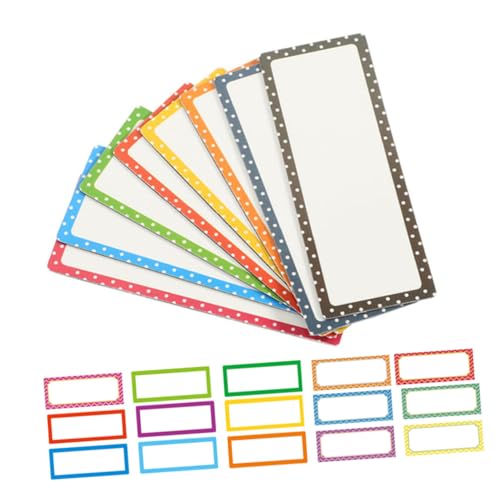 Gadpiparty 24Stücke Magnetische Trocken Abwischbare Namensschilder Wiederverwendbare Etiketten für Schüler für Schule Büro und Zuhause Flexibel und Leicht zu Entfernen von Gadpiparty