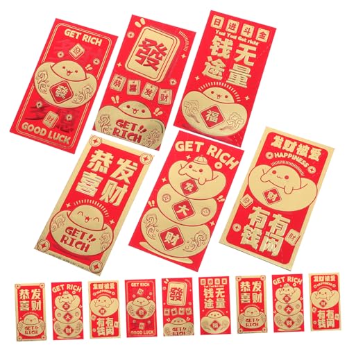 Gadpiparty 24Stücke Pack Traditionelle Rote Umschläge für Mondneujahr Karikatur Design Glücksumschläge für Neujahrsfeiern Vielseitige Dekorationen für Hochzeiten und Große Gadpiparty 24Stücke Pack Traditionelle Rote Umschläge für Mondneujahr Karikatur Design Glücksumschläge für Neujahrsfeiern Vielseitige Dekorationen für Hochzeiten und Große von Gadpiparty