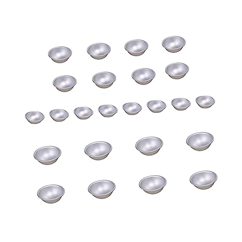 Gadpiparty 24Stücke Teiliges Halbkreis Badesalzformen DIY Badebomben Formen für Handgefertigte Badesalze für Verschiedene Anwendungen Kuchen und Kekse Leicht von Gadpiparty