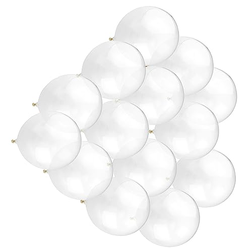 Gadpiparty 25 Stück 12 Helium Transparente Ballons Dekorativer Latexballon Party-latexballons Verdickte Latexballons Weißer Partyballon Weiße Heliumballons Aus Latex Füllstoff Verdicken Kind von Gadpiparty