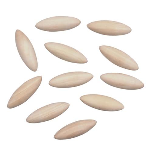 Gadpiparty 25 Stück Oval Holzperlen für DIY Schmuckherstellung Natürliche Glatte Bastelperlen für Ohrringe Armbänder und Schlüsselanhänger Langlebig und Vielseitig Einsetzbar von Gadpiparty