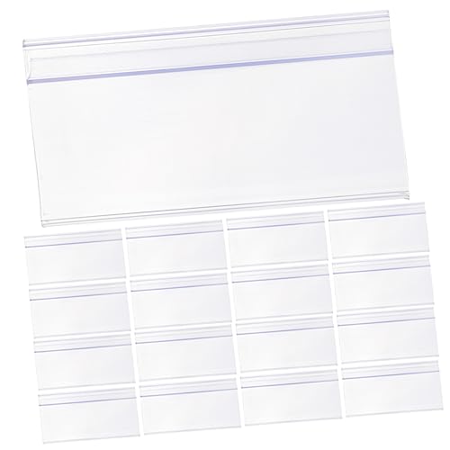 Gadpiparty 25 Stück Preisetikettenhalter aus PVC für Supermarkt Regal Flexibler Preisschild Halter für Etikettierung und Präsentation Geschäften Gadpiparty 25 Stück Preisetikettenhalter aus PVC für Supermarkt Regal Flexibler Preisschild Halter für Etikettierung und Präsentation Geschäften von Gadpiparty