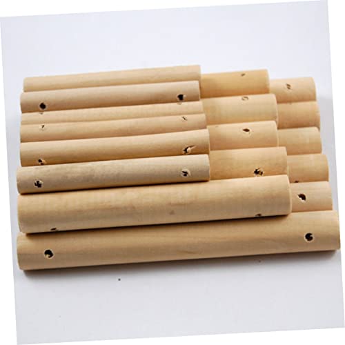 Gadpiparty 25 Stück Runde Massive Holzstäbe DIY Bastelstäbe für Haustierleiter Holzstäbe zum Modellbau Handwerk und Holzarbeiten von Gadpiparty