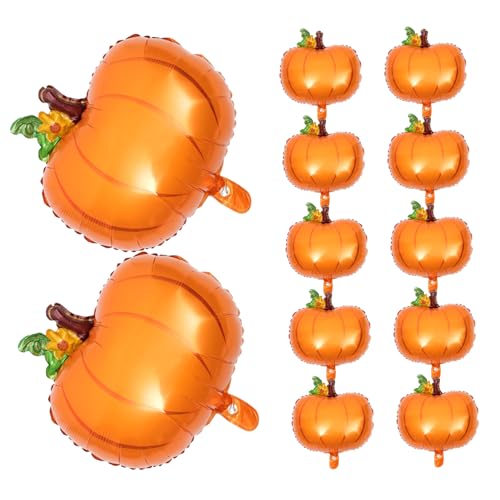 Gadpiparty 25 Stück Teiliges Kürbis-folienballon Glänzender Oberfläche Leuchtenden Farben Wiederverwendbar für Thanksgiving Herbstfest-dekoration Herbstliche Party-atmosphäre Schaffen von Gadpiparty