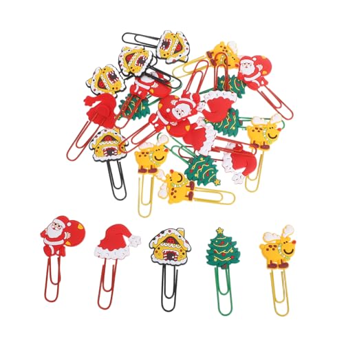 Gadpiparty 25 Stück Teiliges PVC Weihnachts Lesezeichen mit Weihnachtsmann Schneehäusern Weihnachtsbäumen und Formen Robuste Buchklammern für Erwachsene Langlebige Büroklammern für Bücher Gadpiparty 25 Stück Teiliges PVC Weihnachts Lesezeichen mit Weihnachtsmann Schneehäusern Weihnachtsbäumen und Formen Robuste Buchklammern für Erwachsene Langlebige Büroklammern für Bücher von Gadpiparty