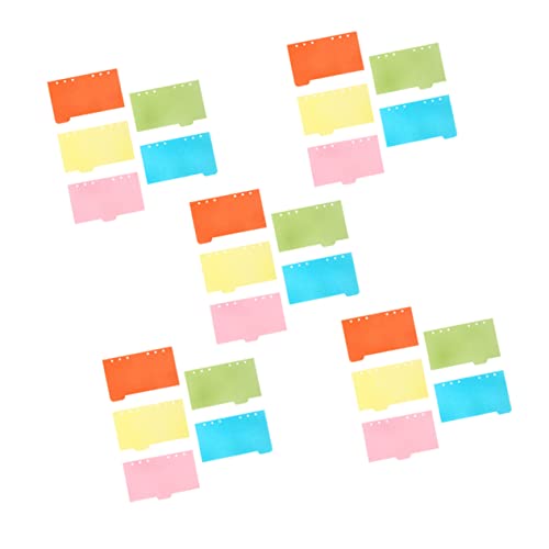 Gadpiparty 25 Stück Trennblätter Set in Farben Teiliges Set für Notizbücher Ringbücher und Planer Hochwertiges Papier für Schule Büro und Reisen von Gadpiparty