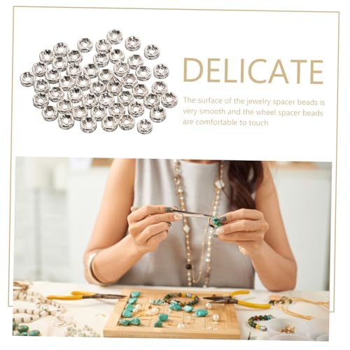 Gadpiparty 250 Stück Silberne Runde Spacer Charms Handgefertigte Schmuckperlen mit Glatter Oberfläche DIY Bastelperlen für Armbänder Halsketten und Schmuckherstellung Gadpiparty 250 Stück Silberne Runde Spacer Charms Handgefertigte Schmuckperlen mit Glatter Oberfläche DIY Bastelperlen für Armbänder Halsketten und Schmuckherstellung von Gadpiparty