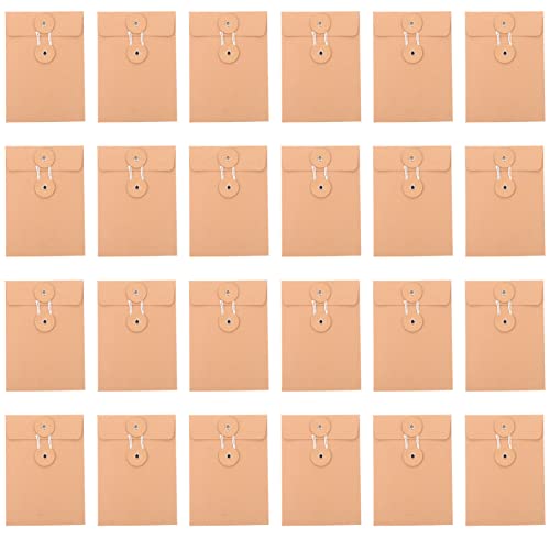 Gadpiparty 25Stücke Kraftpapier Aufbewahrungstaschen Für Dokumente Dateiumschläge Aus Gelbem Kraftpapier Praktische Dokumententaschen Für Fotos Briefe von Gadpiparty