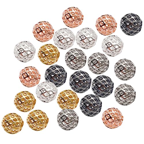 Gadpiparty 25Stücke Metallperlen für DIY Schmuckherstellung Spacer Perlen Roségold für Armband Ohrringe von Gadpiparty