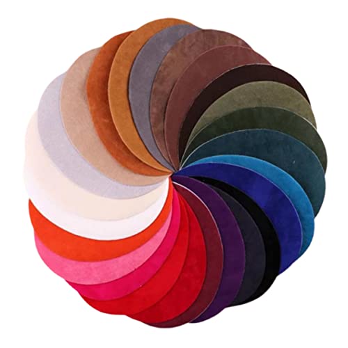 Gadpiparty 25Stücke Wildleder Patches zum Aufbügeln Oval Ellbogen Flicken für Jeans und Kleidung DIY Applikationen für Reparatur und Dekoration Vielseitiges Zubehör für Pullover Jacken von Gadpiparty