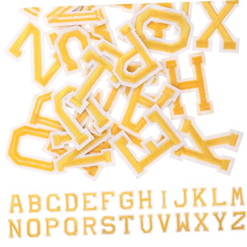 Gadpiparty 26 Stück Buchstaben Bügelpatches für Kleidung Hüte und Taschen Vielseitige Dekorative Aufnäher mit Feiner Stickerei für Diy Nähprojekte und Reparaturen von Gadpiparty