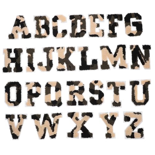 Gadpiparty 26 Stück Buchstaben-stickaufkleber Aufnäher Für Kleidungsapplikationen Applikation Aufnähen Vinyl Buchstabenapplikationen Flecken Stickerei-patch-buchstaben Polyester von Gadpiparty