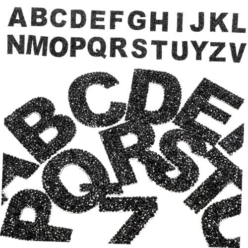 Gadpiparty 26 Stück Teiliges Bügel Strass Buchstaben Set Glitzernde Klare Rhinestone Applikationen Dekorative Iron Buchstaben für Kleidung Taschen Hüte Personalisierbar von Gadpiparty
