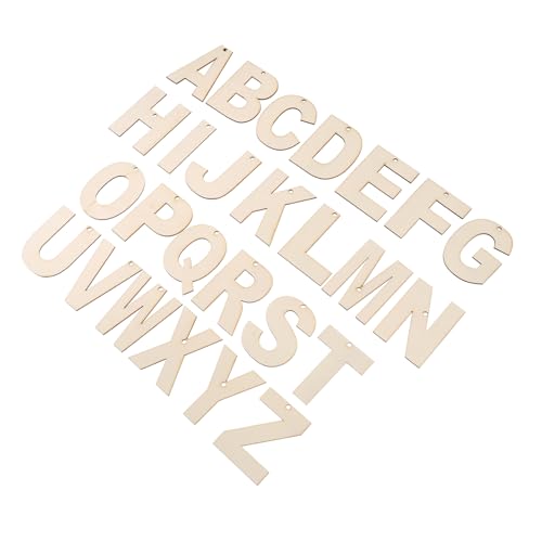 Gadpiparty 26 Stück Unbearbeitete Holzbuchstaben Teiliges Set Glatte Oberfläche Leichte Diy Bastelbuchstaben für Wanddekoration Hochzeit Geburtstagsfeier Stabile Holzalphabetbuchstaben für von Gadpiparty