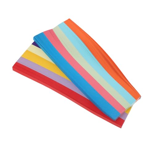Gadpiparty 2700 Blatt Origami Papierstreifen Doppelseitig Solide Farben Faltpapier für DIY Origami Sterne Bastelbedarf Langlebig Zuverlässig für Party Hochzeit Dekoration von Gadpiparty
