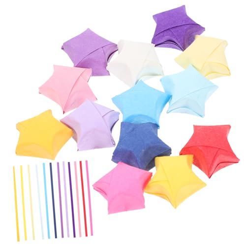 Gadpiparty 2700 Stück Buntes Origami Papier Faltpapierstreifen für DIY Projekte Farbvarianten Blau Lila Rot Gelb Blau für Kreative Bastelideen und Dekorationen von Gadpiparty