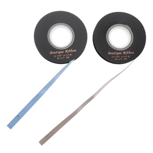 Gadpiparty 2Rollen Doppelseitiges Polyesterband für Geschenkverpackungen und Bastelprojekte für Hochzeiten und Dekoration Yards Farben Nebelblau Metallic Gadpiparty 2Rollen Doppelseitiges Polyesterband für Geschenkverpackungen und Bastelprojekte für Hochzeiten und Dekoration Yards Farben Nebelblau Metallic von Gadpiparty