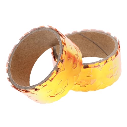 Gadpiparty 2Rollen Halloween Geschenkband Dekoratives Klebeband für Bastelprojekte Selbstklebendes Halloween Dekorationsband mit Kürbis Muster pro Rolle für DIY Dekorationen von Gadpiparty
