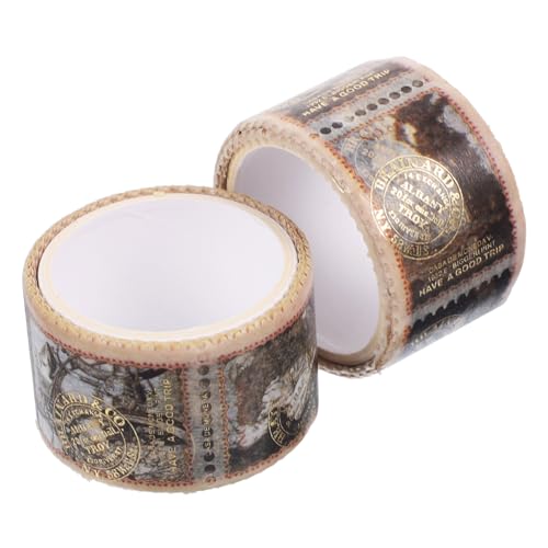 Gadpiparty 2Rollen Vintage Washi Tape Stempelabziehbilder für Journaling und Scrapbooking für Briefmarkenliebhaber und Dekorationen Muster Zufällig Gadpiparty 2Rollen Vintage Washi Tape Stempelabziehbilder für Journaling und Scrapbooking für Briefmarkenliebhaber und Dekorationen Muster Zufällig von Gadpiparty