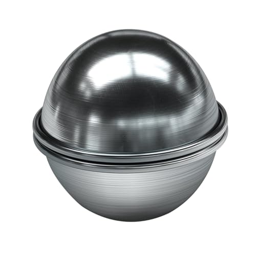Gadpiparty 2Stücke Badekugelform Metall zum Selbermachen von Badekugeln für DIY Projekte Langlebig und Sicher für Wackelpudding und Verwendbar von Gadpiparty
