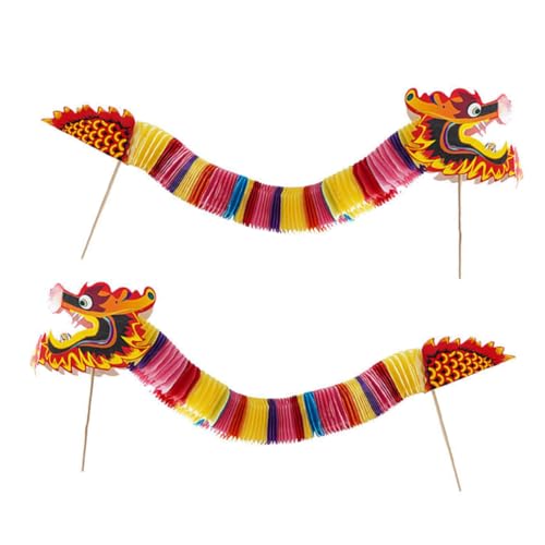 Gadpiparty 2Stücke Chinesische Drachen Dekoration Papierdrache für Chinesische Neujahr Frühlingsfest und Neujahrsparty Lebensechte Deko für Festliche Anlässe Gadpiparty 2Stücke Chinesische Drachen Dekoration Papierdrache für Chinesische Neujahr Frühlingsfest und Neujahrsparty Lebensechte Deko für Festliche Anlässe von Gadpiparty