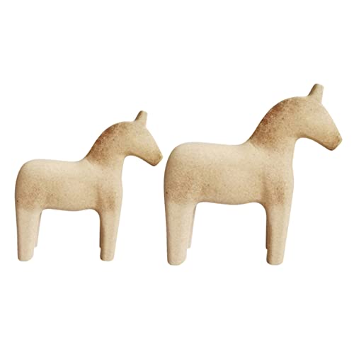 Gadpiparty 2Stücke DIY Pferdefiguren Holz Handgefertigte Ornamente Vielseitig Einsetzbar für Dekoration und Bastelarbeiten für Kunstliebhaber Gadpiparty 2Stücke DIY Pferdefiguren Holz Handgefertigte Ornamente Vielseitig Einsetzbar für Dekoration und Bastelarbeiten für Kunstliebhaber von Gadpiparty