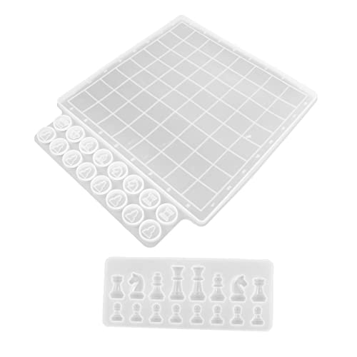 Gadpiparty 2Stücke Silikonformen Für Schachfiguren Und Schachbrett DIY Gießform Hochwertigem Silikon Für Bastelprojekte Für Schachliebhaber Und Handwerksfreunde Gadpiparty 2Stücke Silikonformen Für Schachfiguren Und Schachbrett DIY Gießform Hochwertigem Silikon Für Bastelprojekte Für Schachliebhaber Und Handwerksfreunde von Gadpiparty