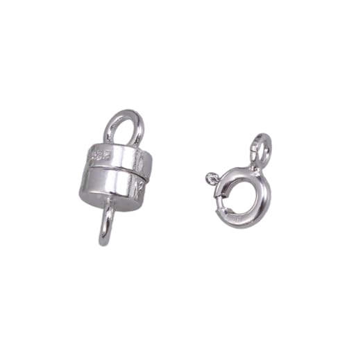 Gadpiparty 2Stücke Sterling Silber Magnetverschluss und Federring Verschlüsse DIY Schmuckzubehör für Halsketten Armbänder und Fußkettchen Starke Haltekraft Langlebig und Sicher Gadpiparty 2Stücke Sterling Silber Magnetverschluss und Federring Verschlüsse DIY Schmuckzubehör für Halsketten Armbänder und Fußkettchen Starke Haltekraft Langlebig und Sicher von Gadpiparty