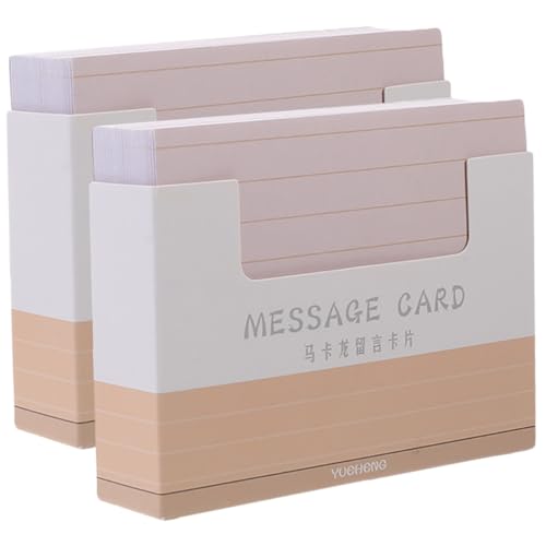 Gadpiparty 2Taschen Linierten Karteikarten Beschreibbare Leere Karten DIY Notizkarten Wasserabweisend für Büro und Schule Farbige Karteikarten Notizen von Gadpiparty