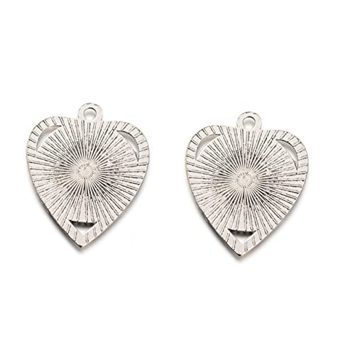 Gadpiparty 2er Pack DIY Retro Schmuck Anhänger Zubehör Herz Rund Bezel Pendants mit Patch Kit für Kreative Schmuckherstellung Antik Silber für und Bastelprojekte Gadpiparty 2er Pack DIY Retro Schmuck Anhänger Zubehör Herz Rund Bezel Pendants mit Patch Kit für Kreative Schmuckherstellung Antik Silber für und Bastelprojekte von Gadpiparty