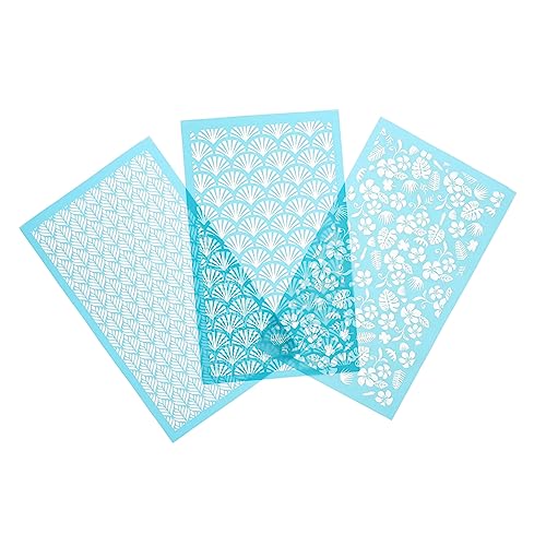 Gadpiparty 3 Blätter Teiliges Siebdruck Schablonen für Polymer Clay Wiederverwendbare Diy Bastelwerkzeuge Langlebige Muster für Schmuckherstellung und Kreative Dekoration Gadpiparty 3 Blätter Teiliges Siebdruck Schablonen für Polymer Clay Wiederverwendbare Diy Bastelwerkzeuge Langlebige Muster für Schmuckherstellung und Kreative Dekoration von Gadpiparty