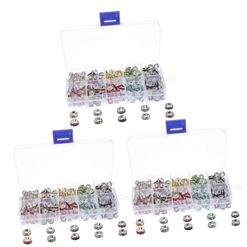 Gadpiparty 3 Boxen Bohrringarmband Perlen Herstellung Uv Für Spacer Abstandsperle Eisen von Gadpiparty