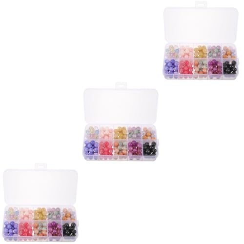 Gadpiparty 3 Boxen Bunte Glasperlen für Diy Schmuck Runde Lose Bastelperlen für Armbänder und Ohrringe für Kreative Projekte und Handarbeit Gadpiparty 3 Boxen Bunte Glasperlen für Diy Schmuck Runde Lose Bastelperlen für Armbänder und Ohrringe für Kreative Projekte und Handarbeit von Gadpiparty