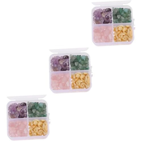 Gadpiparty 3 Boxen Kiesbox Edelsteinperlen Chip -Steinperlen Stein zum Selbermachen einzigartige lose Perle aus Stein natürliche Edelstein-Chip-Perlen bunte Steinperlen Gadpiparty 3 Boxen Kiesbox Edelsteinperlen Chip -Steinperlen Stein zum Selbermachen einzigartige lose Perle aus Stein natürliche Edelstein-Chip-Perlen bunte Steinperlen von Gadpiparty