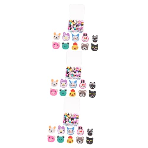 Gadpiparty 3 Boxen Weicher Keramik -Perlenschmuck Charms für die Herstellung von Armbändern Party Perlen für die Herstellung von Armbändern Perlen für Heimwerker Polymer-Ton von Gadpiparty