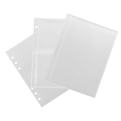 Gadpiparty 3 Lockerblattkartenbuch Innere Kern Nachfüllung Fotoalbum Sammelkartenordner Kartenalbumhüllenseiten Zubehör für Kartenalben Fotohüllen aus Kunststoff Kartenalbum-Buchhüllen pp von Gadpiparty