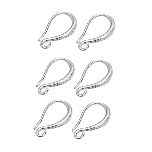 Gadpiparty 3 Paar Teiliges Ohrhaken aus Langlebigem Metall Feine Verarbeitung Weißgoldfarben Geeignet für Schmuckherstellung Ohrhaken DIY Zubehör für Damen für Büro Party und Alltagsschmuck von Gadpiparty